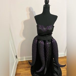 The Little Mermaid’s Ursula Barbie. Halloween Cocktail Costume, Med, size 6.